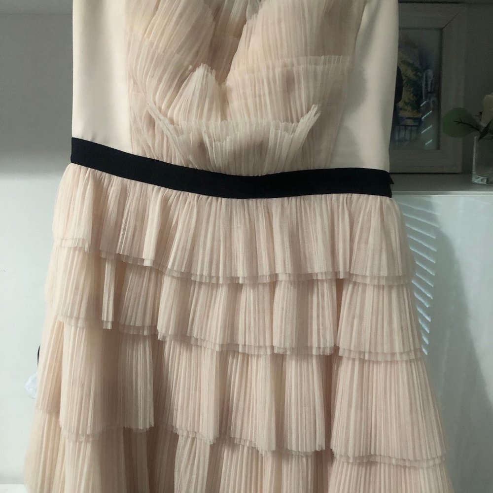 BCBG ruffle mini dress